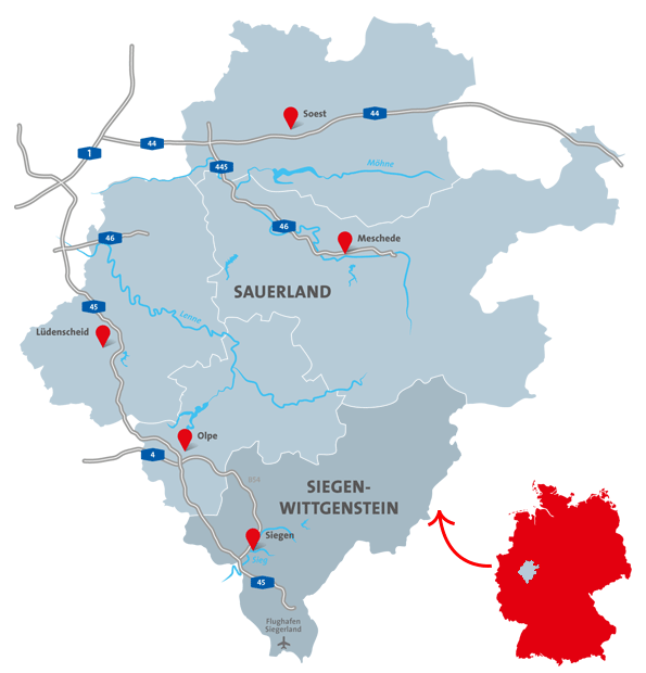 Südwestfalen: Siegen-Wittgenstein, Sauerland, Soest